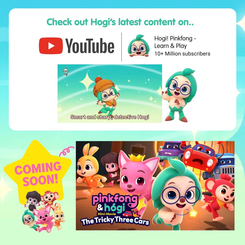 بينكفونغ لعبة Pinkfong Hogi القطيفة مقاس 12 بوصة ألعاب الدمى المحشوة ألعاب القطيفة التفاعلية للأطفال الصغار هدايا Hogi للأولاد والبنات - Image 4